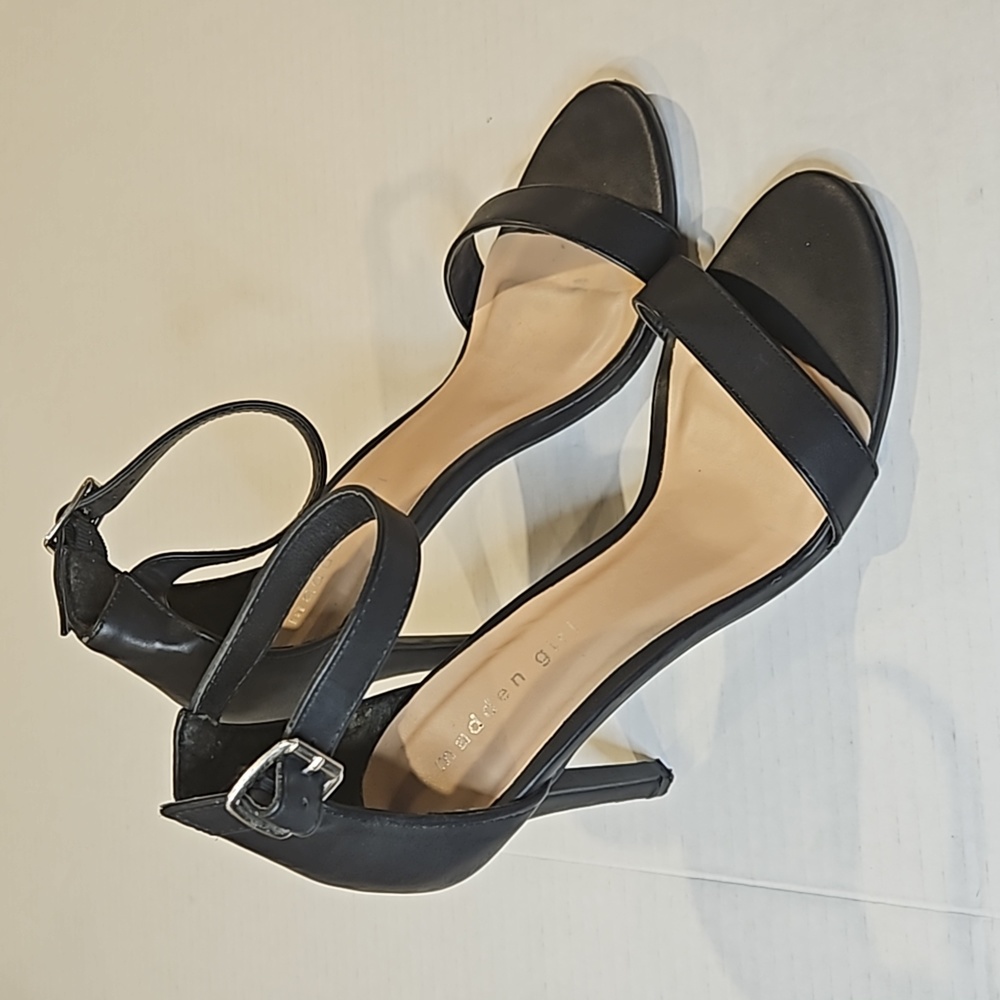 Madden Girl G-Rissa 4 inch black heel sandals size 7.5 - Picture 1 of 11